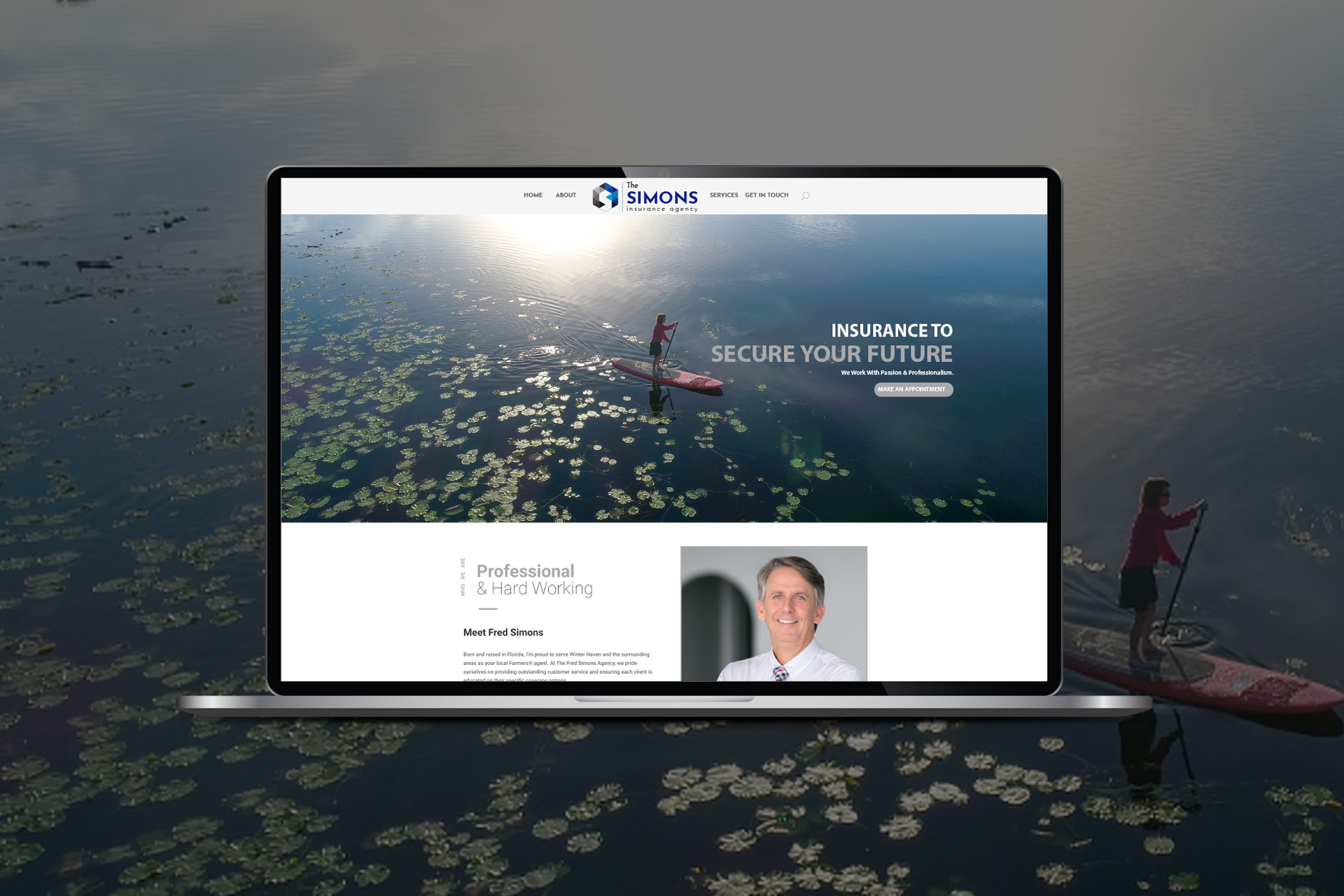 The Simons Agency Website Design