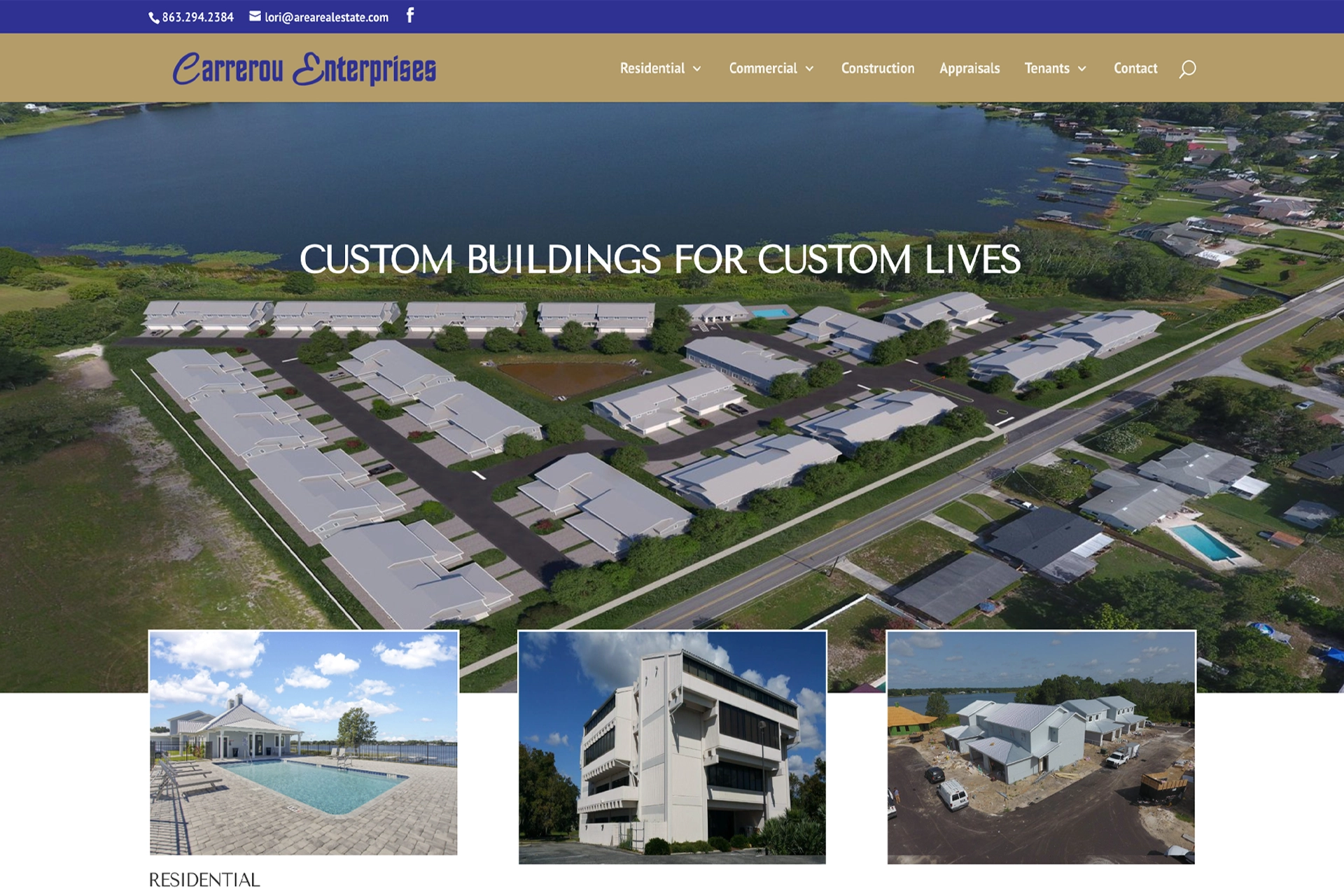 A fantastic website for Carrerou Enterprises designed and built by Great Impressions