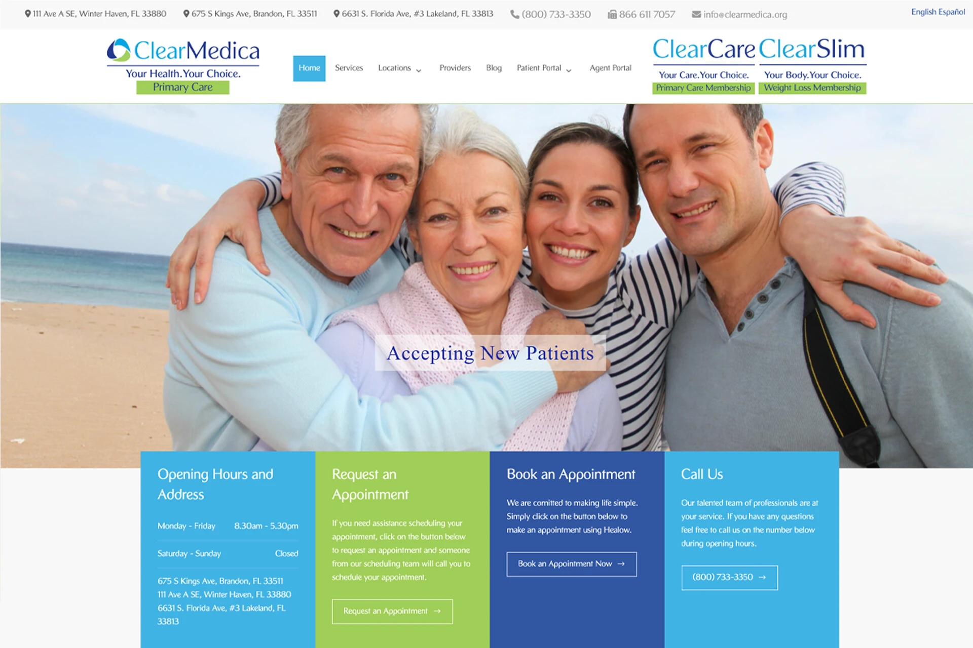 A fantastic website for Clear Medica designed and built by Great Impressions
