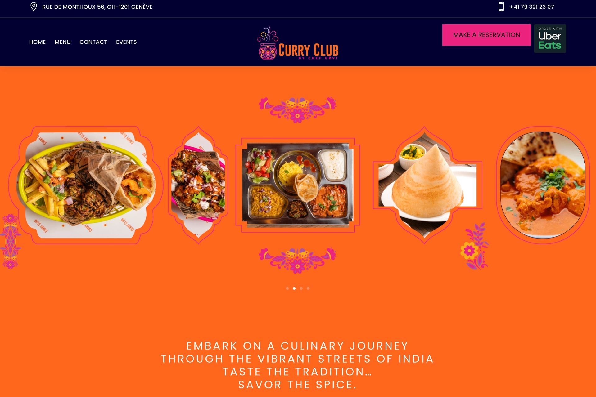 A fantastic website for Curry Club designed and built by Great Impressions