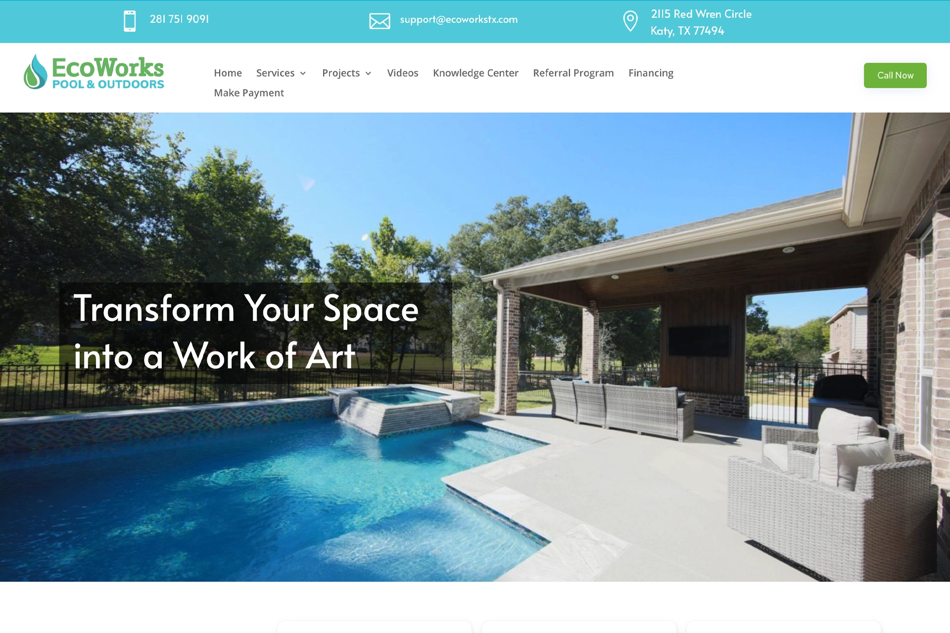A fantastic website for Ecoworks designed and built by Great Impressions