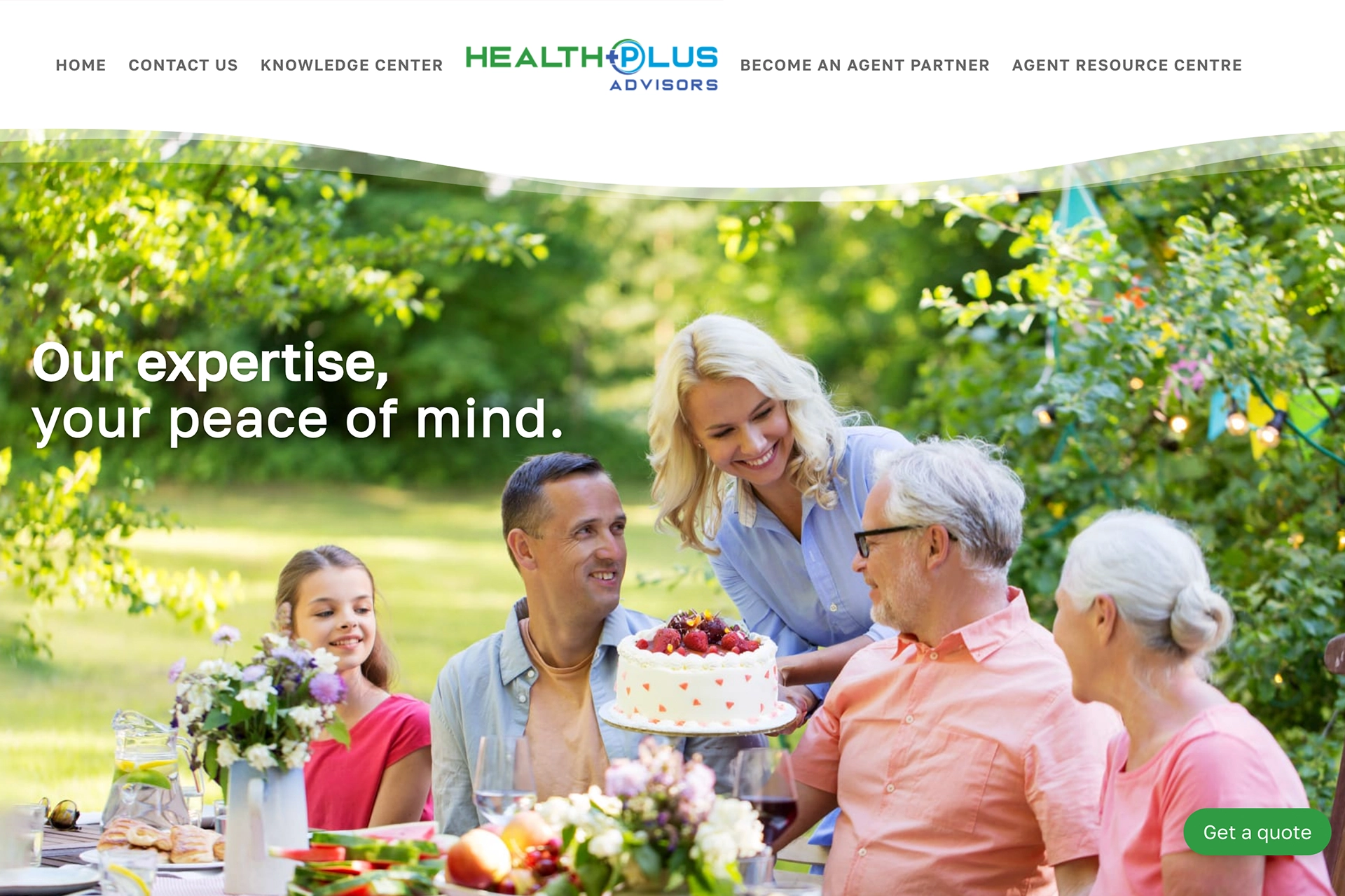 A high-conversion website designed for Health Plus Advisors