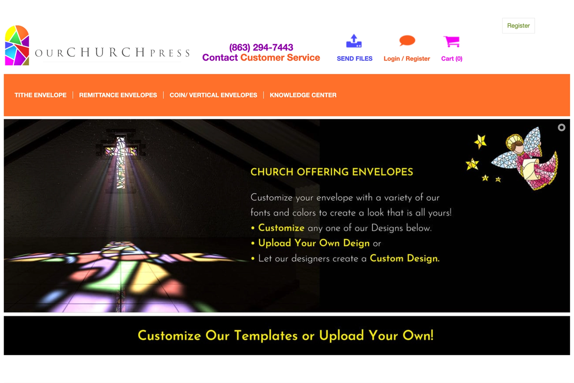 A fantastic website for Our Church Press designed and built by Great Impressions