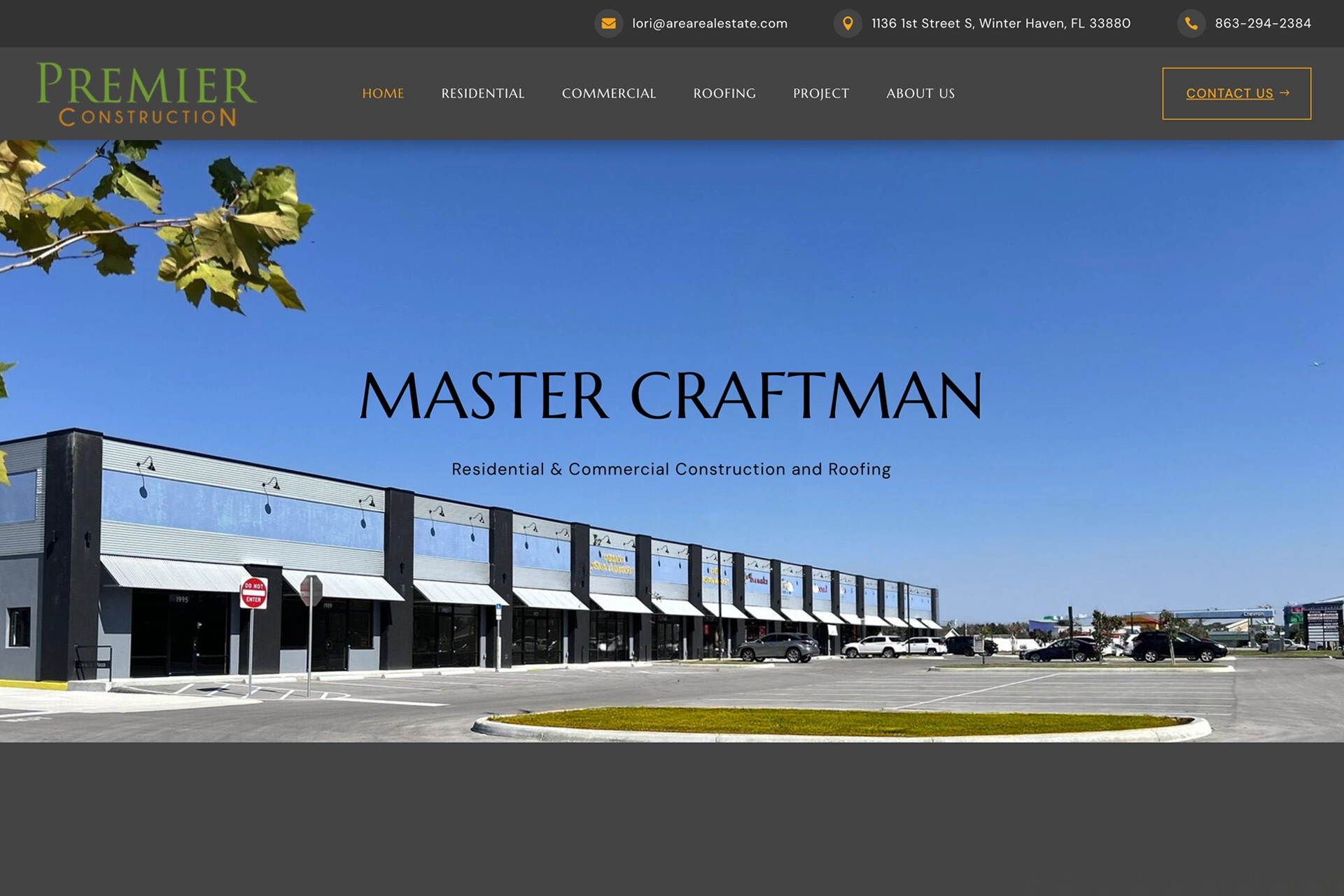 A fantastic website for Premier Construction designed and built by Great Impressions