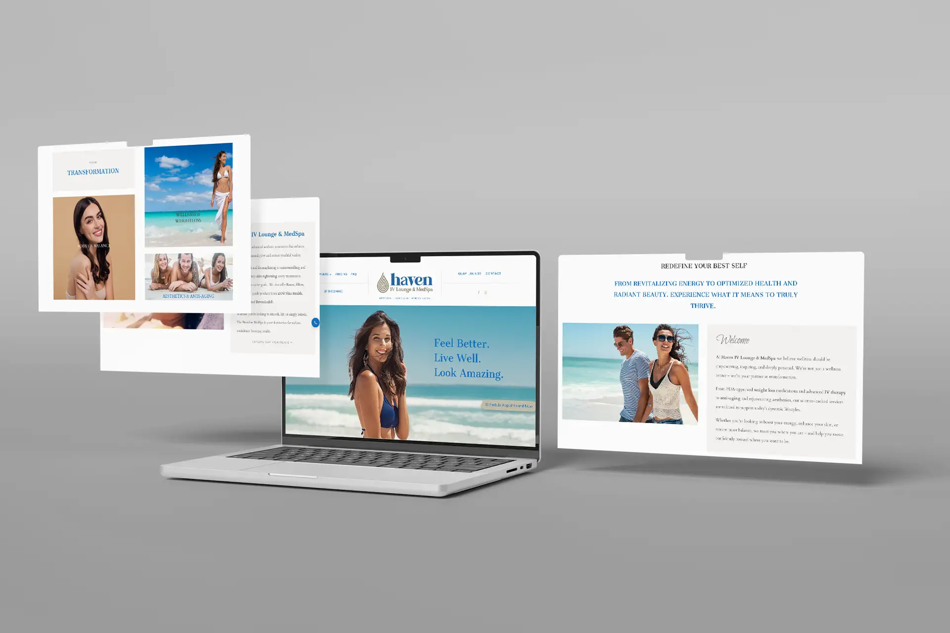 PP2 Haven IV Lounge & MedSpa website created by Great Impressions