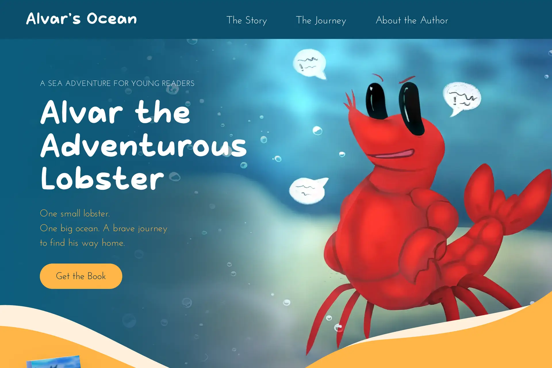 Alvar's Alvar's Adventure website designed by great impressions